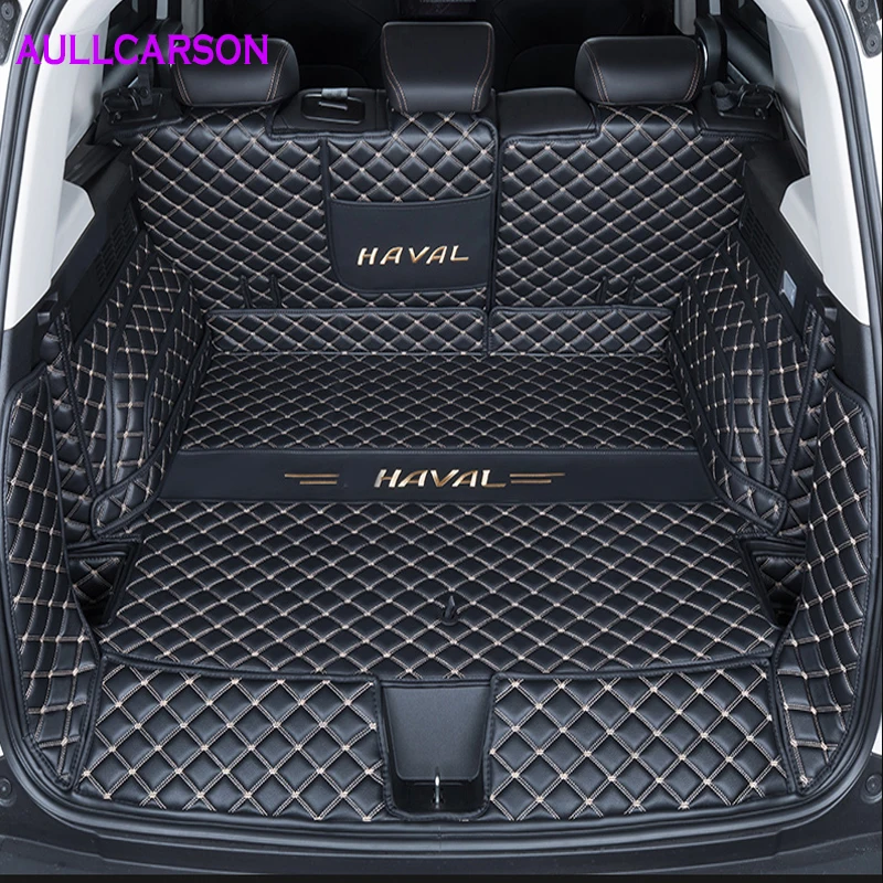 

Коврики для багажника Haval Dargo на заказ, кожаные прочные коврики для багажника, ковры для багажника, аксессуары для украшения заднего интерьера, полные чехлы
