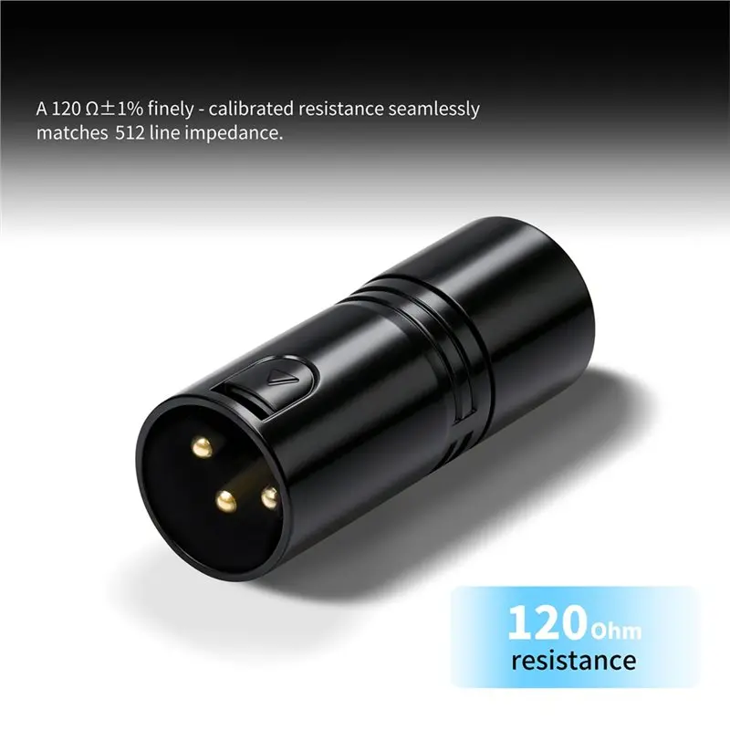 Фото Низкопрофильные XLR-разъемы 120 Ом, 3-контактный XLR-терминатор для DIY аудиокабелей микрофонов - ABVP №3