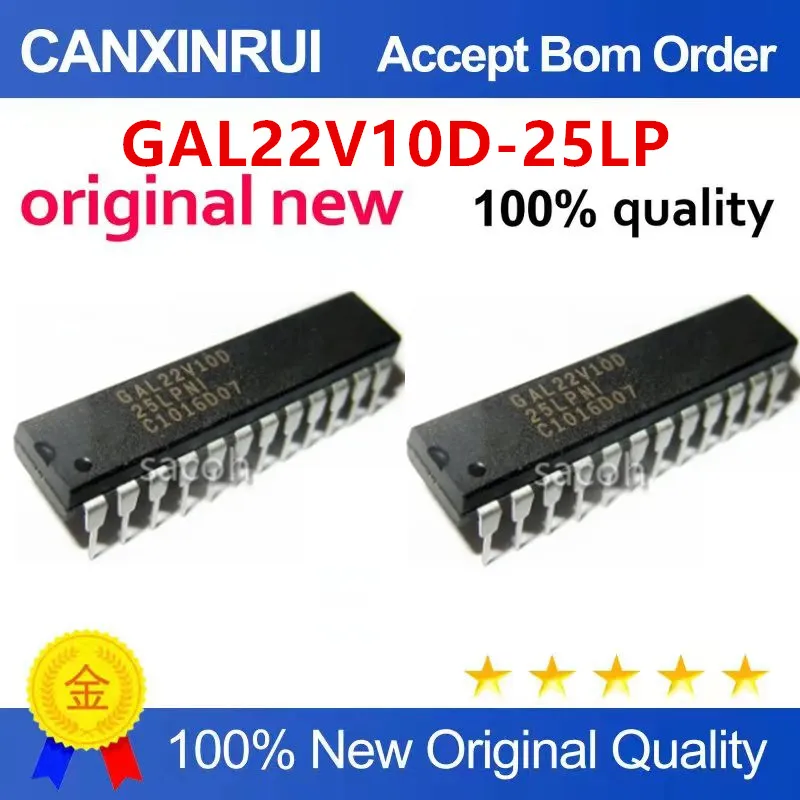 

(5 Pieces)Original New 100% quality GAL22V10D-25LP Electronic Components Integrated Circuits Chip