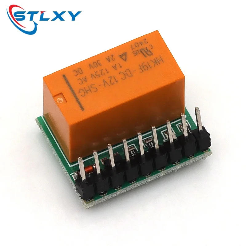 Фото Stlxy mini 1 канал 5 В постоянного тока DPDT релейная плата двухполюсный двухпозиционный модуль переключателя HK19F печатная плата для Arduino raspberry pi №1