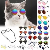 2022jmt cat cool sunglasses pet dog vintage round glasses products puppy photos props decorations animals lovely eye wear access