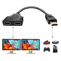 hdmi splitter adapter cable hdmi splitter 1 in 2 out hdmi male to dual hdmi female 1 to 2 way converter for hdmi hd led lcd tv
