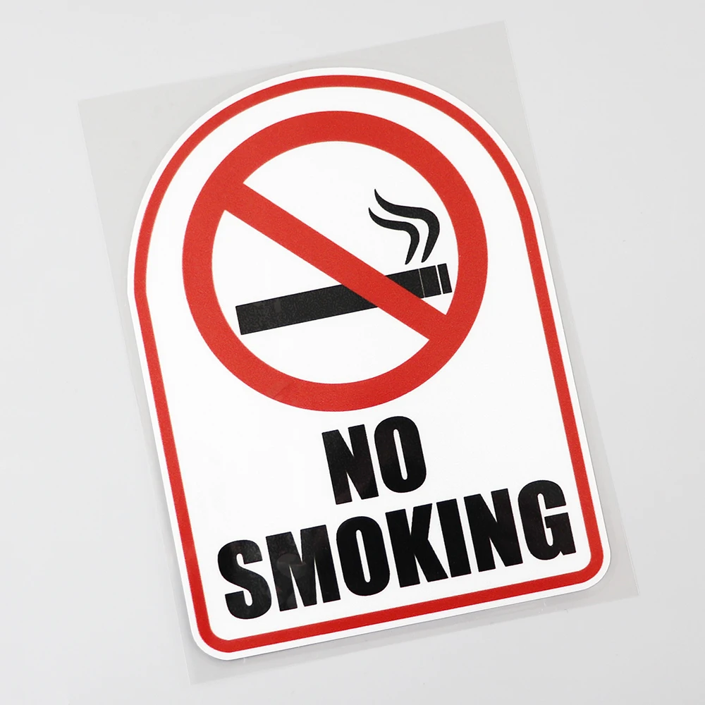 

Warning No Smoking Window Bar Shop Decal PVC Car Sticker 11.4CM×15.8CM