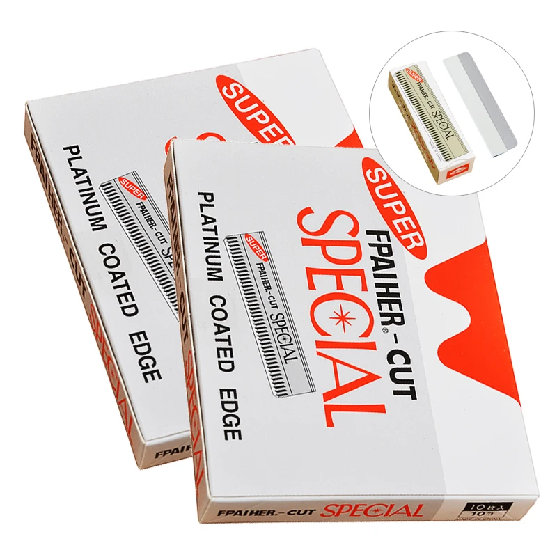 Лучшее качество 50/100 шт перьевые лезвия профессиональные для стрижки волос из