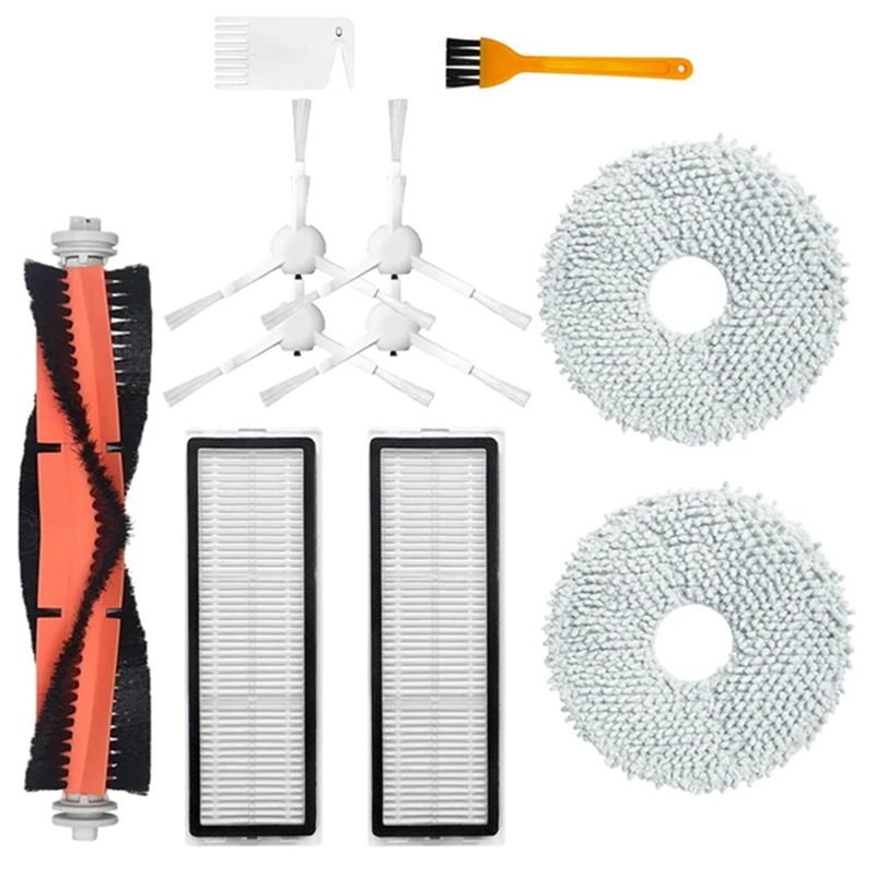 

For Xiaomi Mijia Omni Robot X10+ Dreame L10S Ultra/ S10 Pro Main/Side Brush Hepa Filter Mop Cloth Dust Bags Accessories Kit