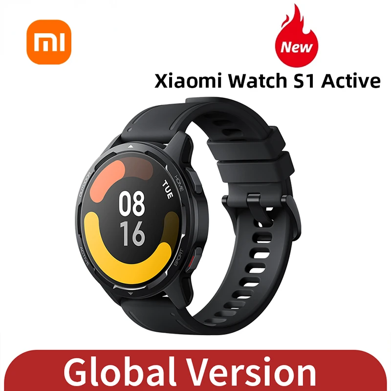 

Global Version Xiaomi Watch S1 Active 1.43" AMOLED Display Bluetooth Phone Calls GPS Mi Smartwatch Blood Oxygen 12 Days Battery