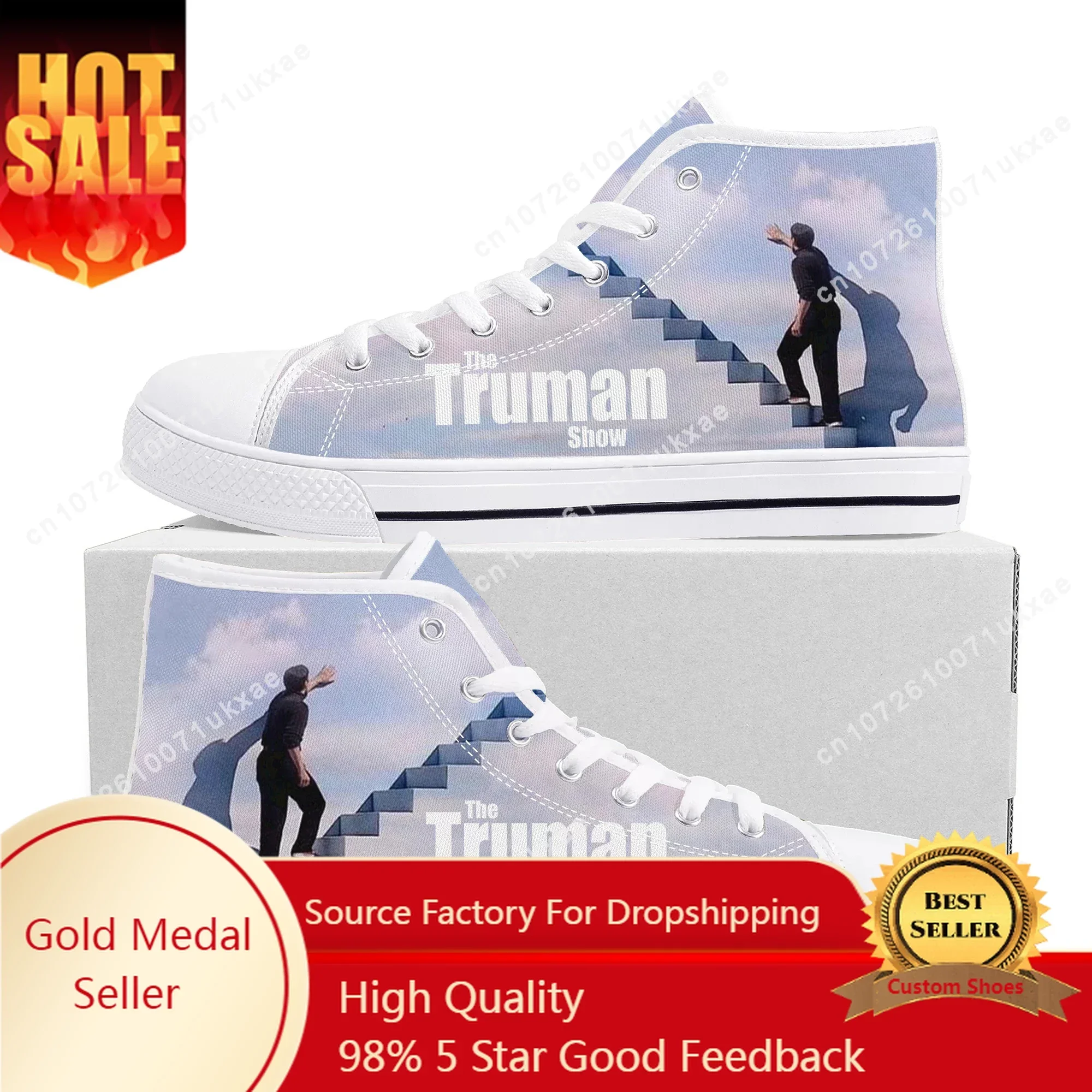 Высокие кроссовки truman show мужские женские подростковые высококачественные