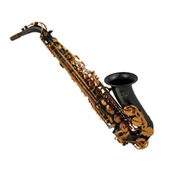 black nickel plate gold keys alto saxophone provide oemobm service direct from factory