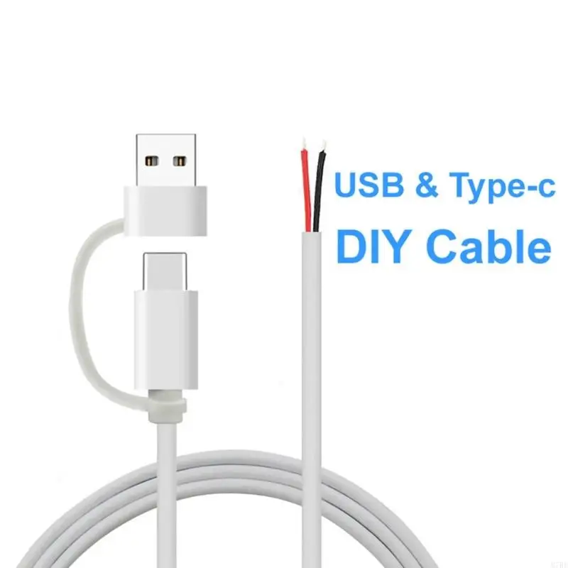 USB Type C кабель питания черный 5V 2A