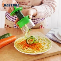 handheld spiral grater vegetable fruit slicer rotating carrot zucchini shredding machine kitchen cutter noodle spaghetti maker