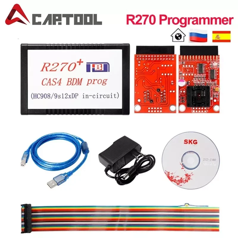 

Диагностические инструменты NEW2023 OBD2, программатор R270 + AK90 CAS4 BDM для BMW, профессиональный автомобильный ключевой программатор R270, поддержка ...