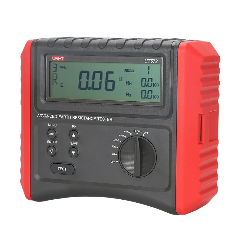 

UT572 intelligent micro-control chip to control soil resistivity intelligent grounding resistance tester
