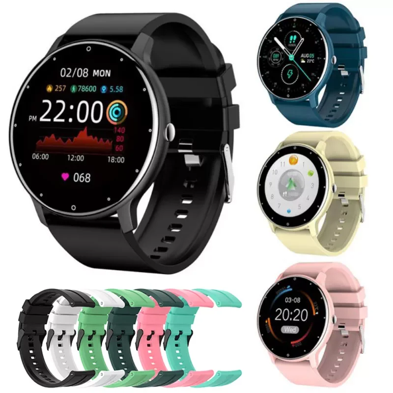 

New ZL02 Smart Watch Full Touch Screen Sport Fitness Watch IP67 Waterproof Bluetooth Men Women Smartwatch For Android Ios