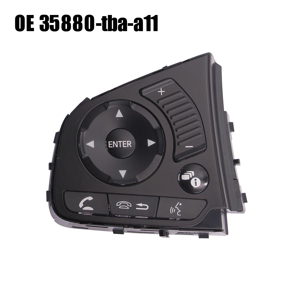 

Steering Wheel Audio Control Key Panel Fit For Civic 2016-2017 For CR-V 2017-2018 35880-TBA-A11 High Reliability