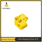 10 шт., детали MOC 44809 высокотехнологичный штырьковый соединитель, перпендикулярный 2x2 изогнутый совместимый кирпич, конструктор сделай сам, детские игрушки