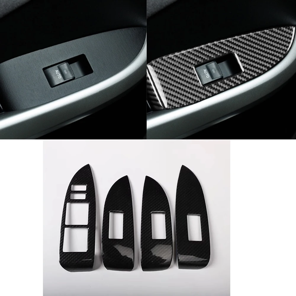 

Правый руль для Toyota Prius ZVW30 2009-2015, автомобильный Стайлинг, наклейка на окно автомобиля, кнопка подъема, панель переключателя, крышка, отделка, наклейка