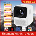 Проектор Wanbo T2 MAX, 4K, глобальная версия Led, портативный, Wi-Fi, Full Hd, 1080P