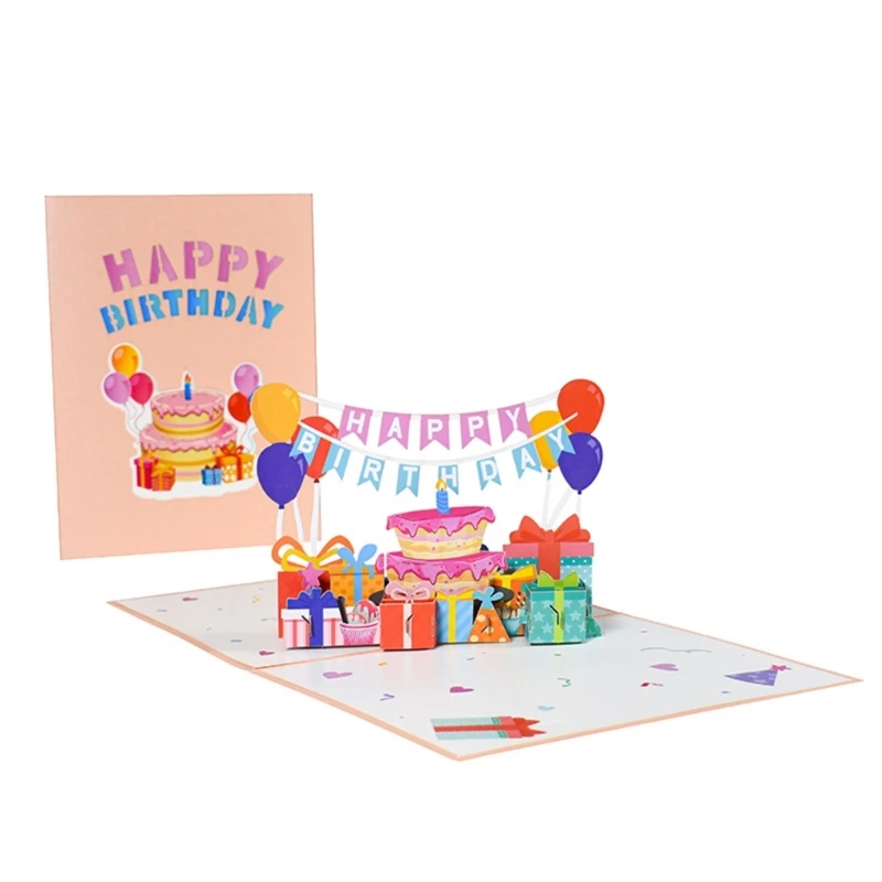 3d  Up Greeting Card For All Occasions Happy Birthday Mother’s Day Valentine's Day Baby Shower Party Decor