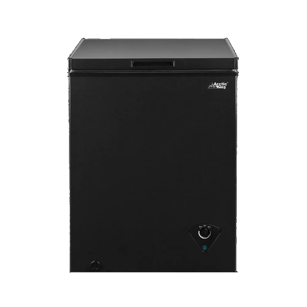 

Chest Freezer, Black 5 Cu Ft Mini Refrigerador Mini Bar Fridge