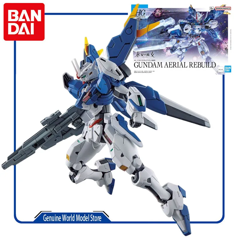 

BANDAI Original GUNDAMModel Kit HG TWFM 19 XVX-016RN Aerial Rebuild 1/144 Anime Action Figure Assembly Model Toy for Boys