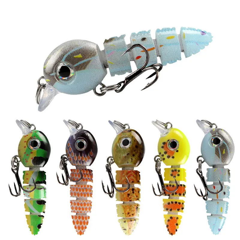 

Muti-Section Jointed Fishing Bait Wobbler Casting Soft Lure Warm Treble Hooks Hard Crankbait Sinking Tackle Pesca Swim Bait