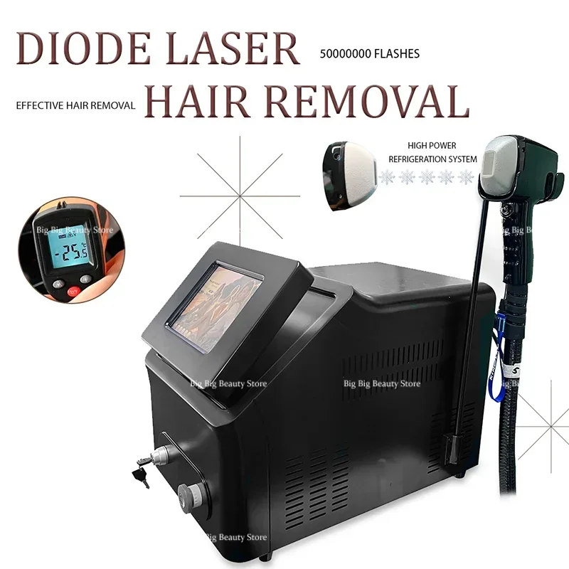 Professionelle Diodenlaser-Haarentfernungsmaschine Schmerzlose dauerhafte Haarentfernungsmaschine Haarentfer Erislaser 755 808 1