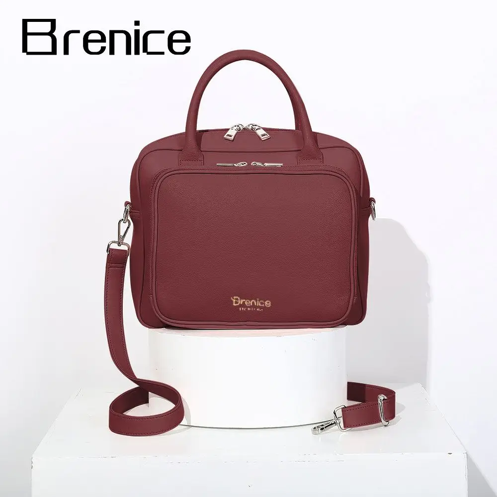 

Brenice Fashion Women's Bag Luxury Designer Bags Cross-Body Bag Literary Single-Shoulder Bag Trend Handbags With Compartment