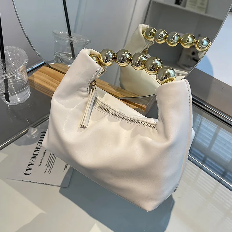 

Popular Niche Design Summer Beaded Handle 2022 New Versatile Ins Messenger Bag Purses and Handbags Luxury Designer