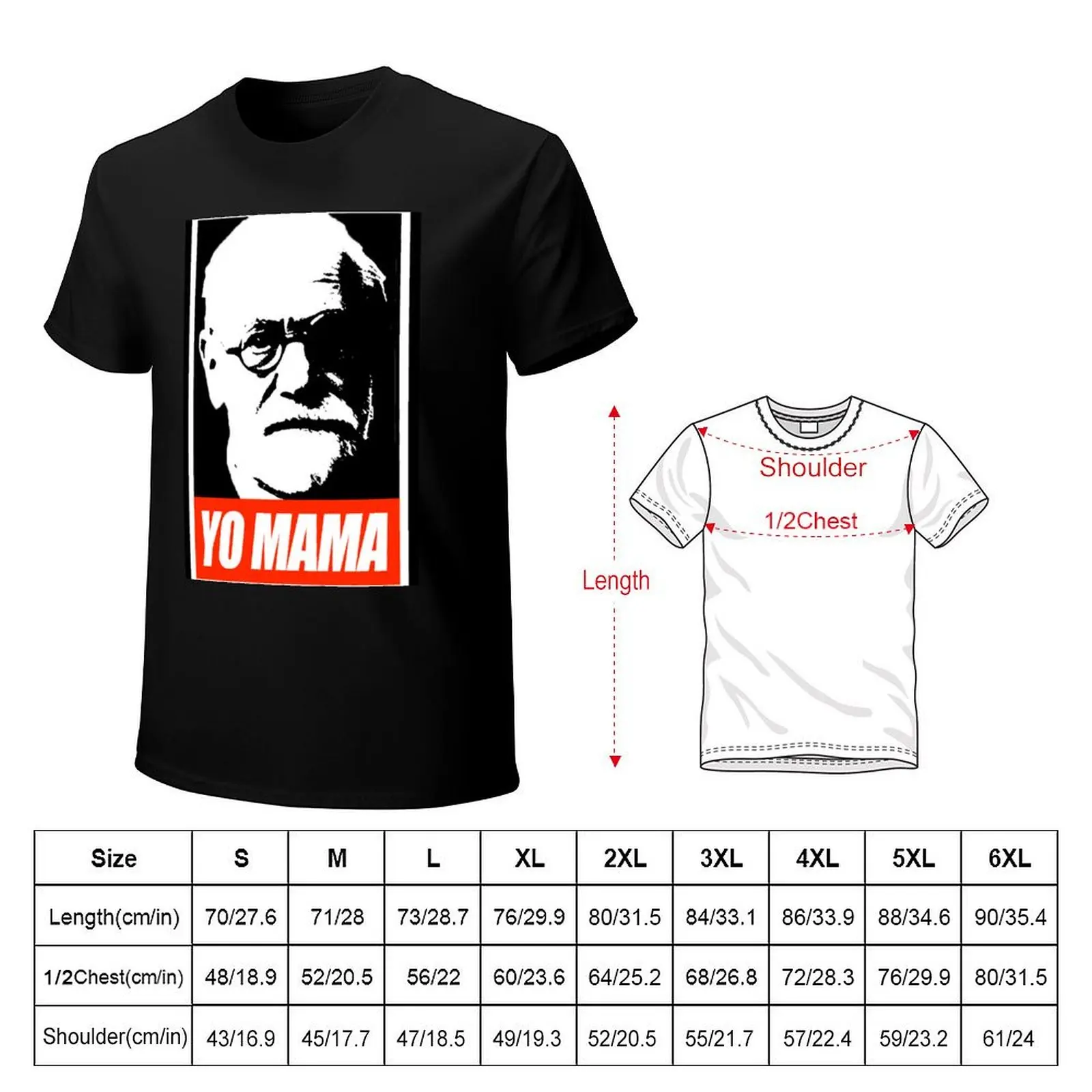 Фото Футболка Sigmund Freud Yo MaMa, рабочая, с коротким рукавом №2