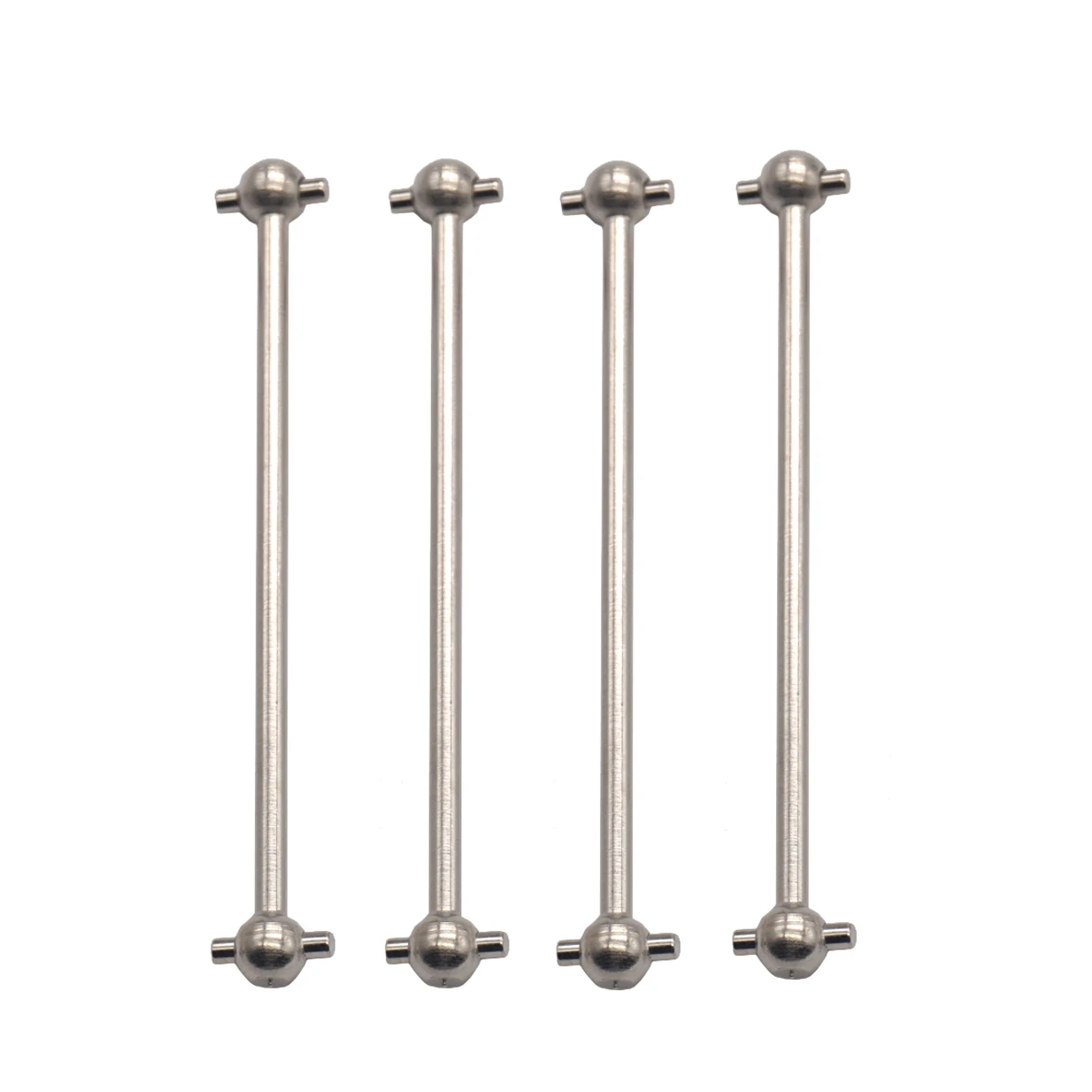 4Pcs  Metal 89.5mm Dogbones Shaft Replacement 08029 for with Redcat Tsunami Volcano Epx/Pro HSP 1/10 RC Model Car Truck,Sliver