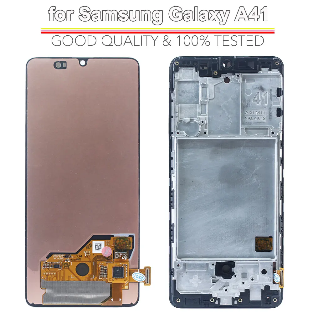 Фото AMOLED LCD-дисплей для Samsung Galaxy A41, сенсорный экран в сборе для Samsung A41 A415F A415F/DS, экран для телефона №2