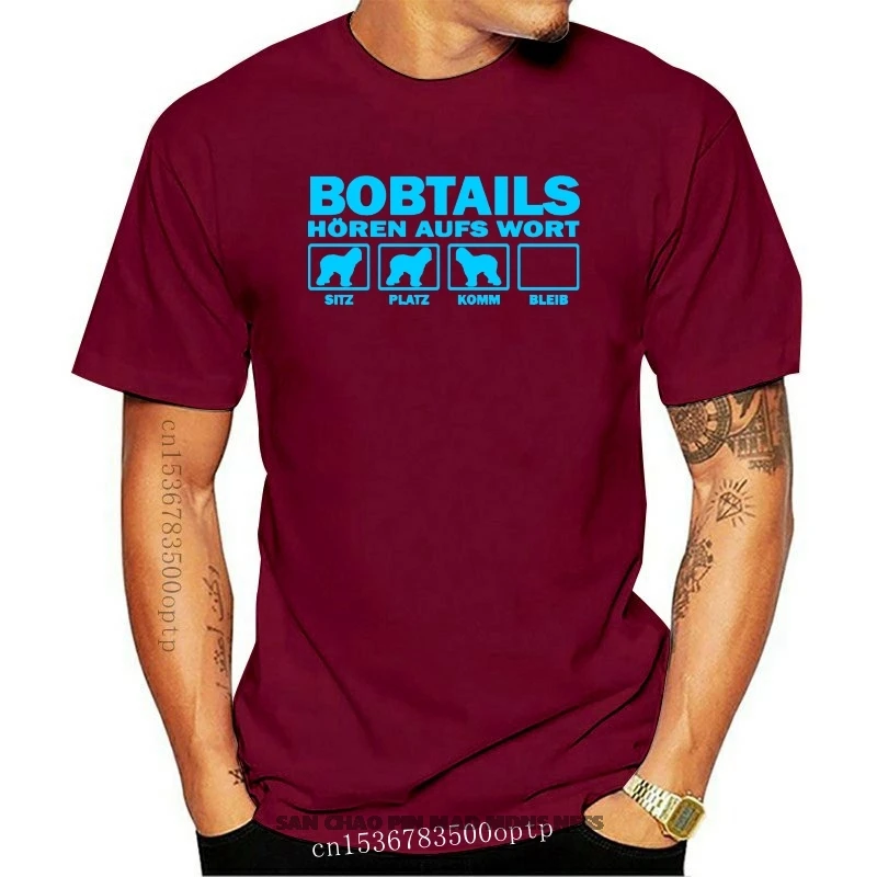 

Dog Motif T-Shirt Dog Bobtails Bobtail hear the word bobtailshirt siviwonder