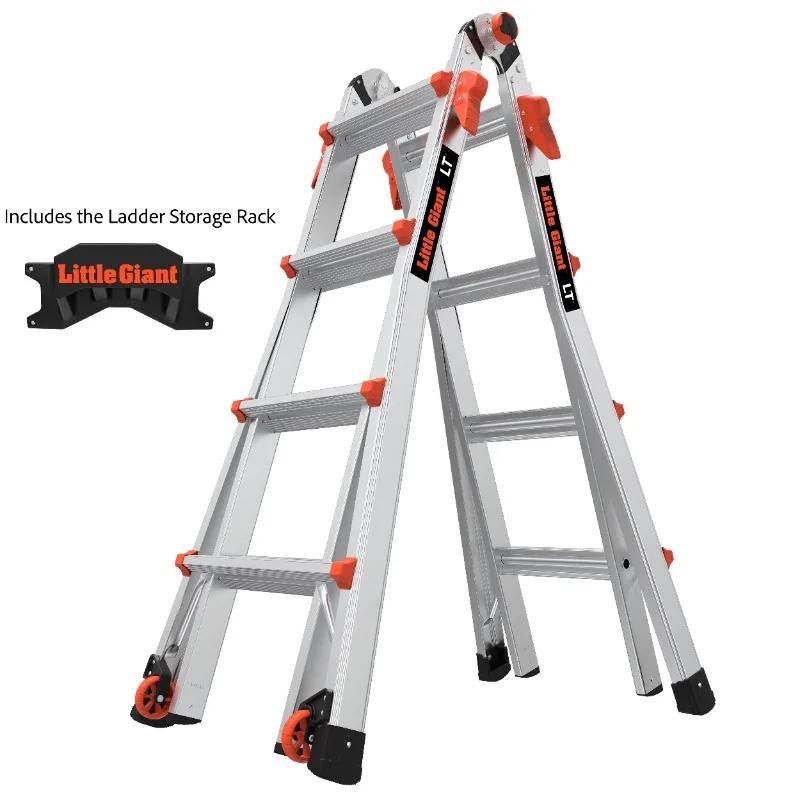 

15' Aluminum Multi-Use Ladder, Rack Included, Type 1A - 300 lbs. Rated