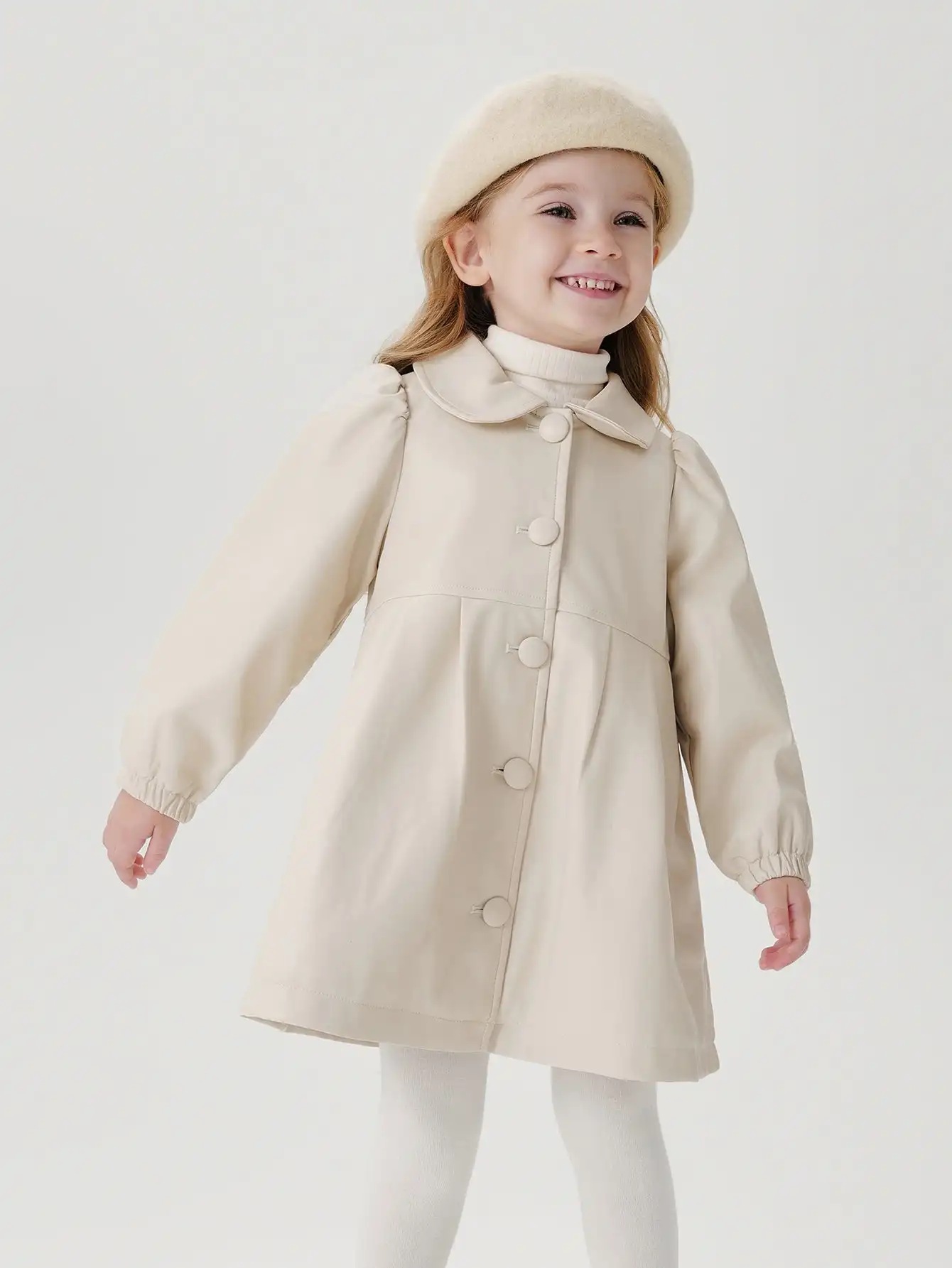 MARC &amp JANIE Кожаная свободная куртка трапециевидной формы средней длины с