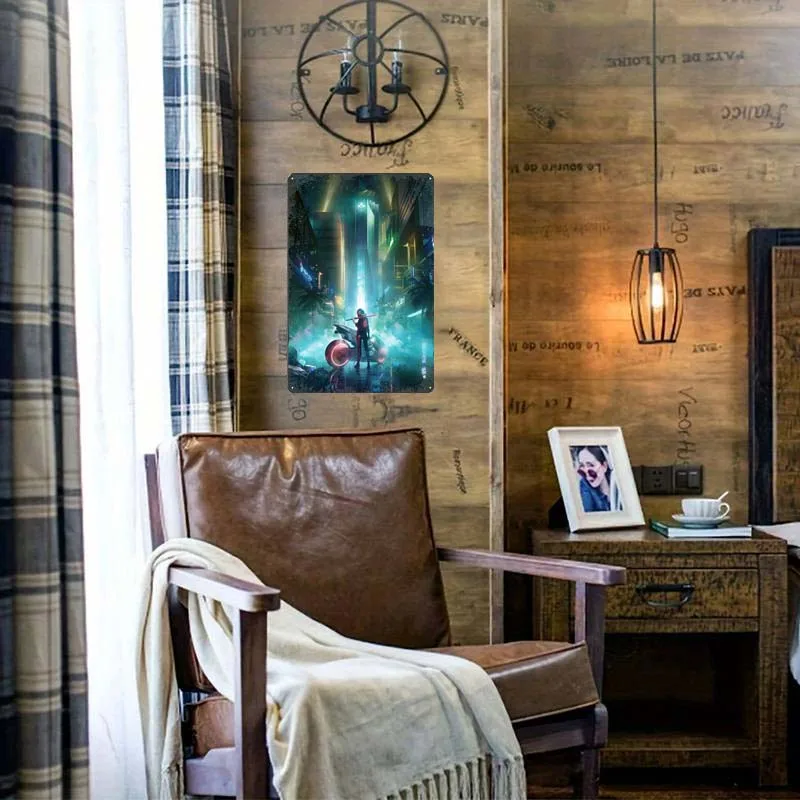 Постеры цветные аниме и манга декоративные стены металлические жестяные знаки