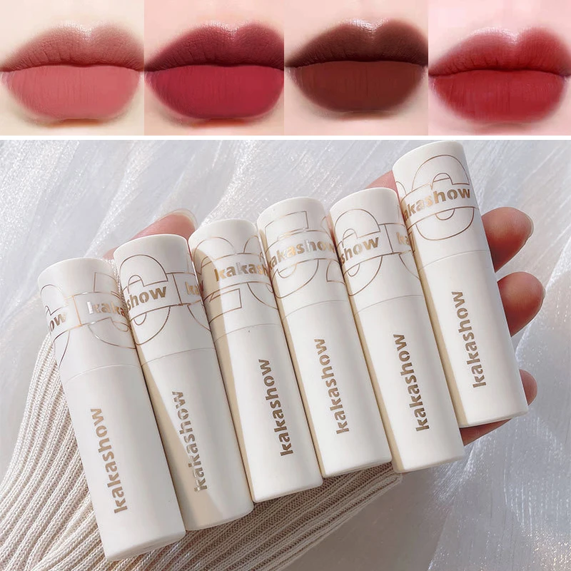 

Matte Lipstick Lip Gloss Light And Thin Texture Lip Tint Long Lasting Lip Mud White Peach Lip Glaze For Lip Women Cosmetic