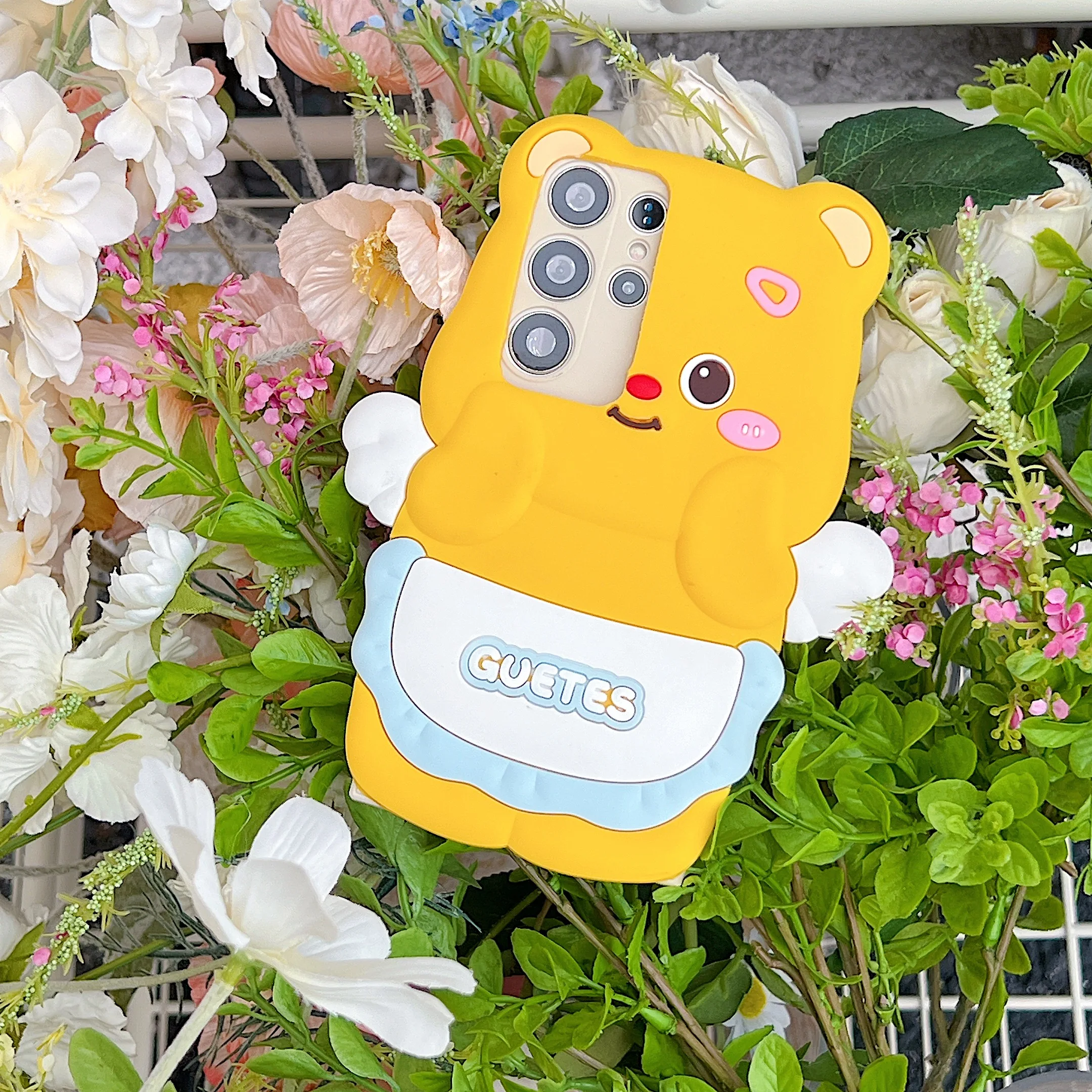 Силиконовый чехол с желтым кремовым медведем для Honor X6A X7A X8A X9A X7B X8B X9B 20 10i 50 70 80 90 Magic