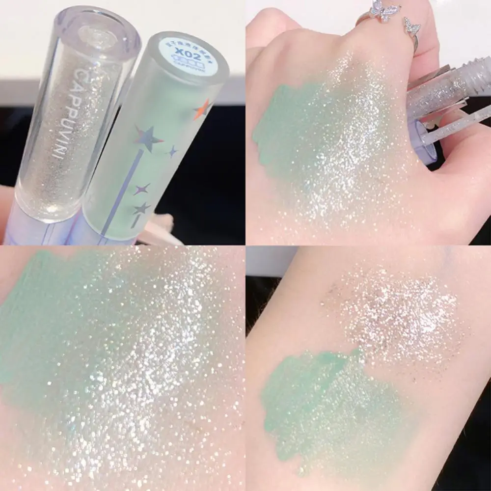 

Sequin Eye Shadow Double Matte Sequin Pearl Lying Silkworm Brightening Droplet Tear Liquid Eyeshadow Eye Makeup Beauty Cosmetics