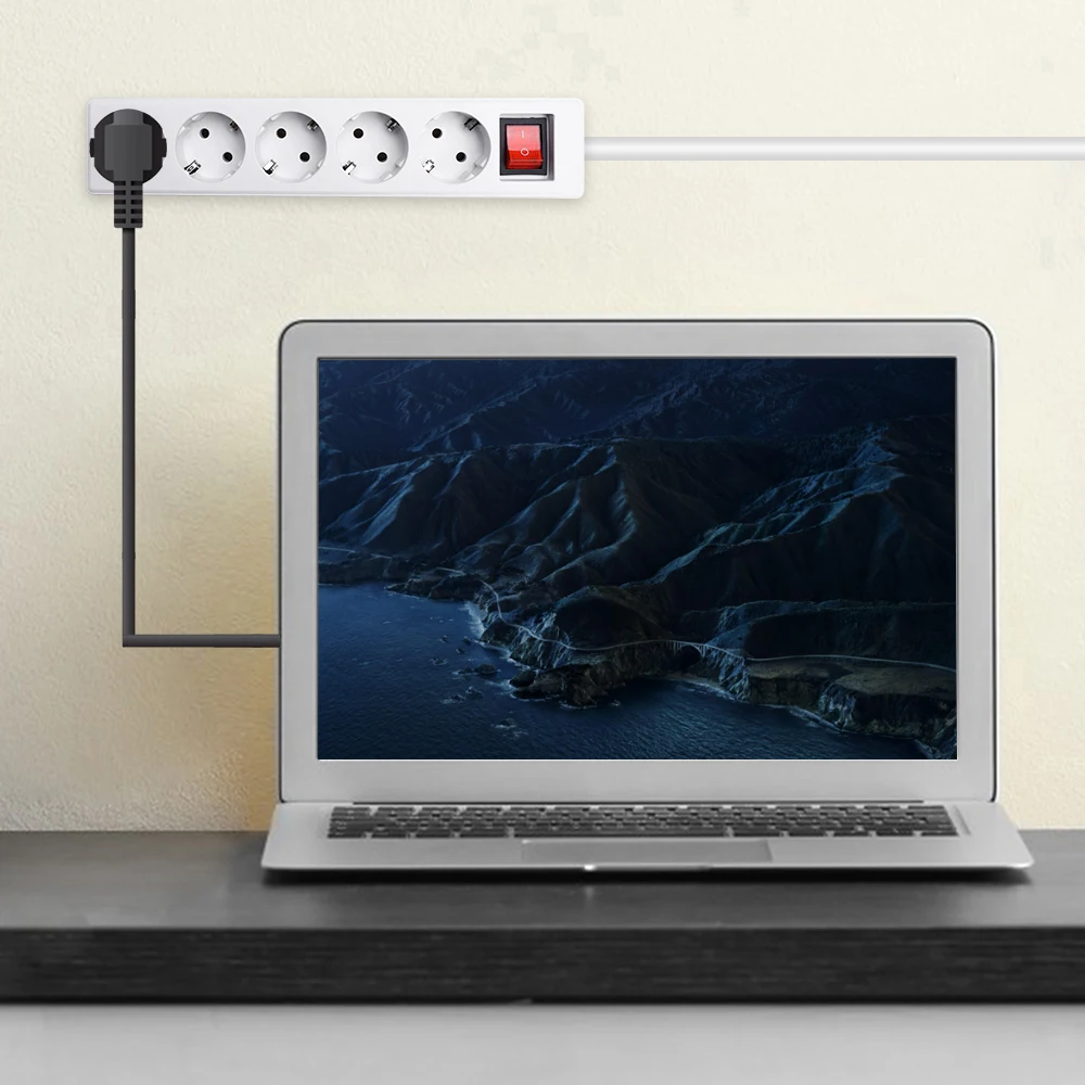 Европейская розетка с 5 отделениями несколькими розетками стандартная немецкая