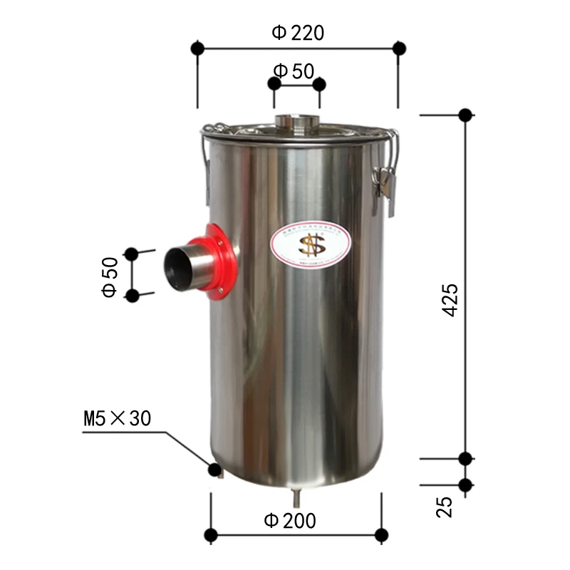 2-ступенчатая вакуумная головка (Cyclone Φ 50) используемая в машинах горном деле
