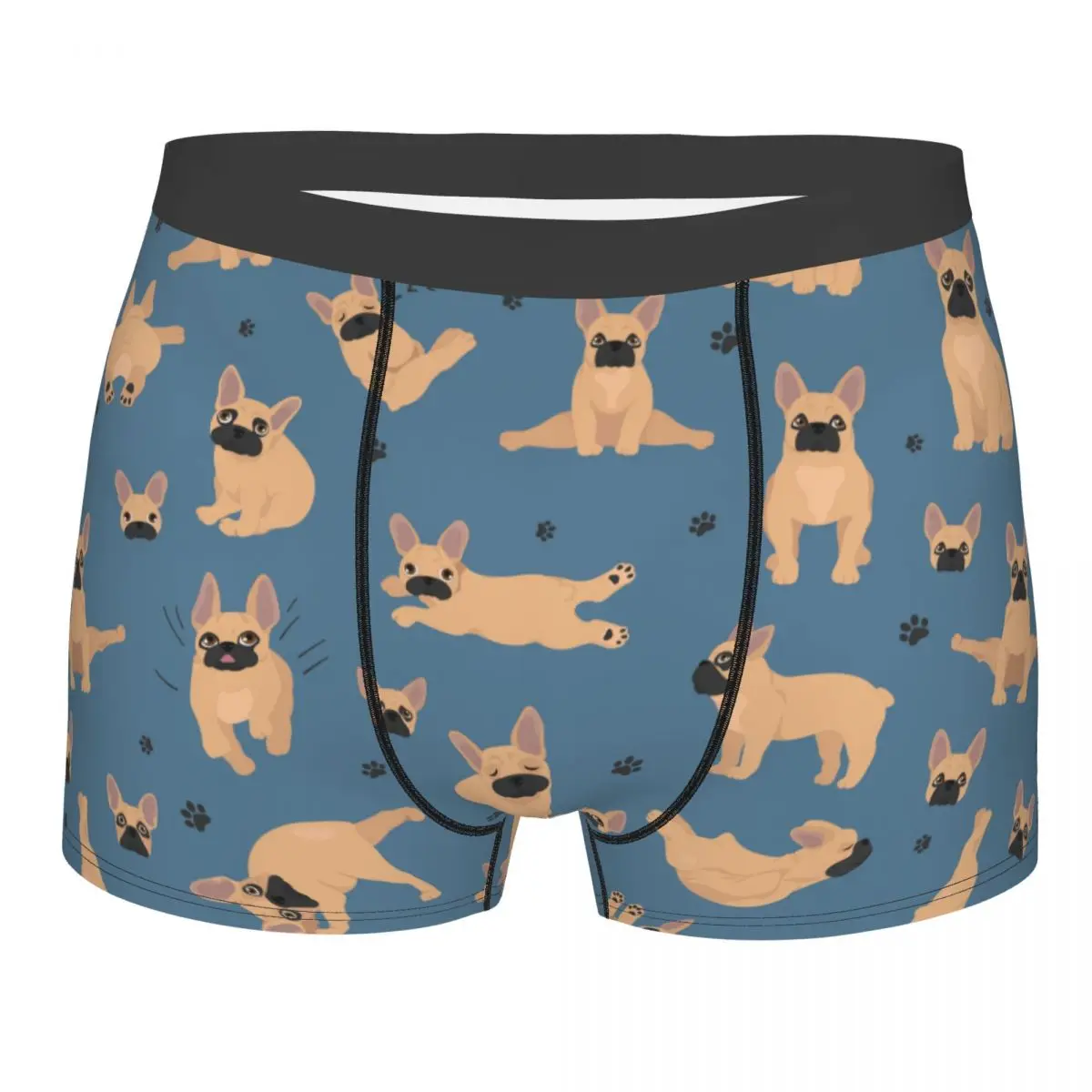 

Мужское нижнее белье в виде французского бульдога, боксеры в виде животных, Мужские дышащие трусы с забавными рисунками