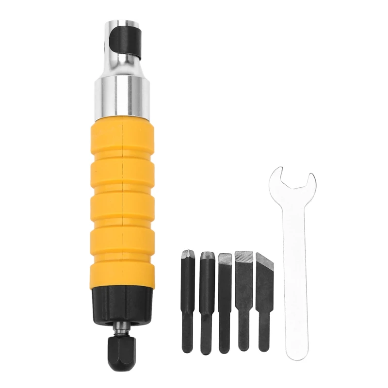

1 Set Wood Chisel Carving Tool Set Chuck Attachment For Electric Drill Flexible Shaft