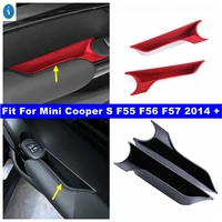 front door handle armrest container holder tray storage box organizer accessories fit for mini cooper s f55 f56 f57 2014 2022