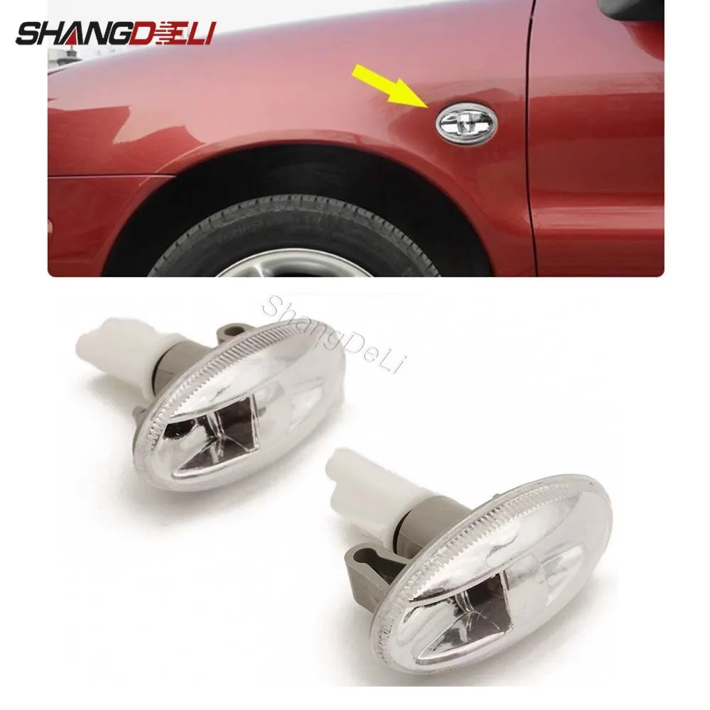 

2 шт. автомобильные боковые фонари указатели поворота для Peugeot 108 107 206 207 1007 407 Citroen C1 C2 C3 C4 C5 C6 Berlingo