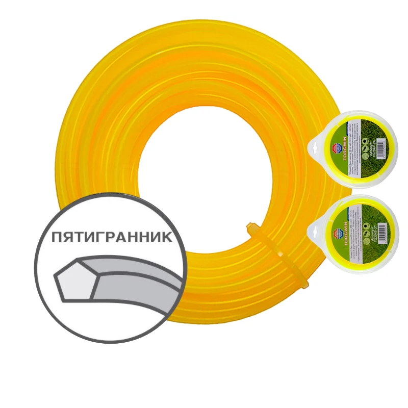 

1Pcs 2.4mmX86M Nylon Strimmer Line Cord Wire Universal Garden Grass Trimmer Yellow For Agriculture Landscaping Home Gardening