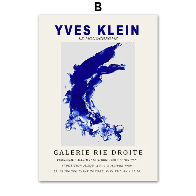 

Настенные постеры Yves Klein