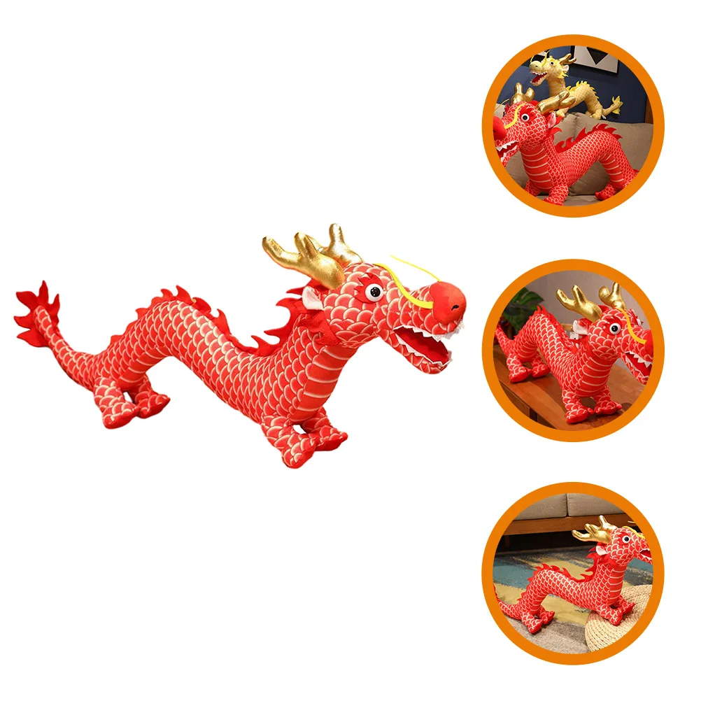 

Подарок, дракон, плюшевое животное, китайский новый год, талисман, игрушка из ПП хлопка