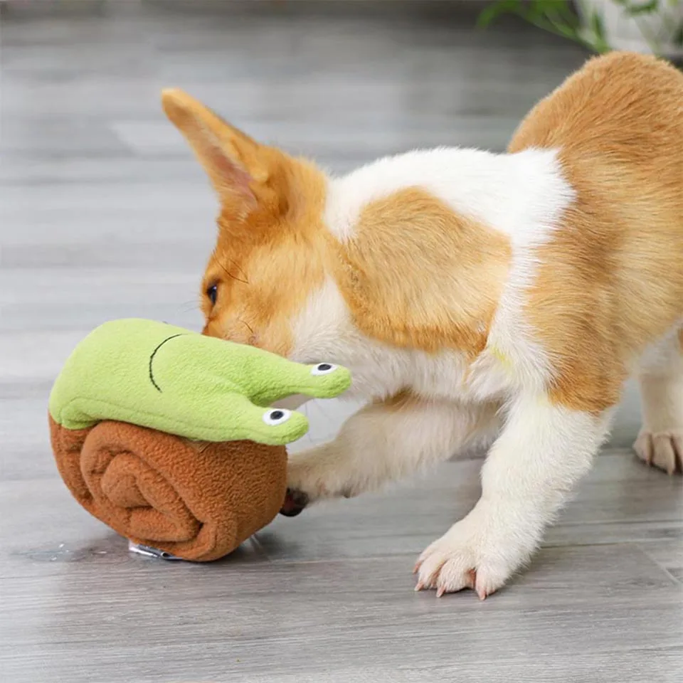 

1PC Dog Toy IQ Treat Sniffing Training Plush Squeaky Dog Toys Stuffed Animal Interactive Food Puzzle Game Feeder
