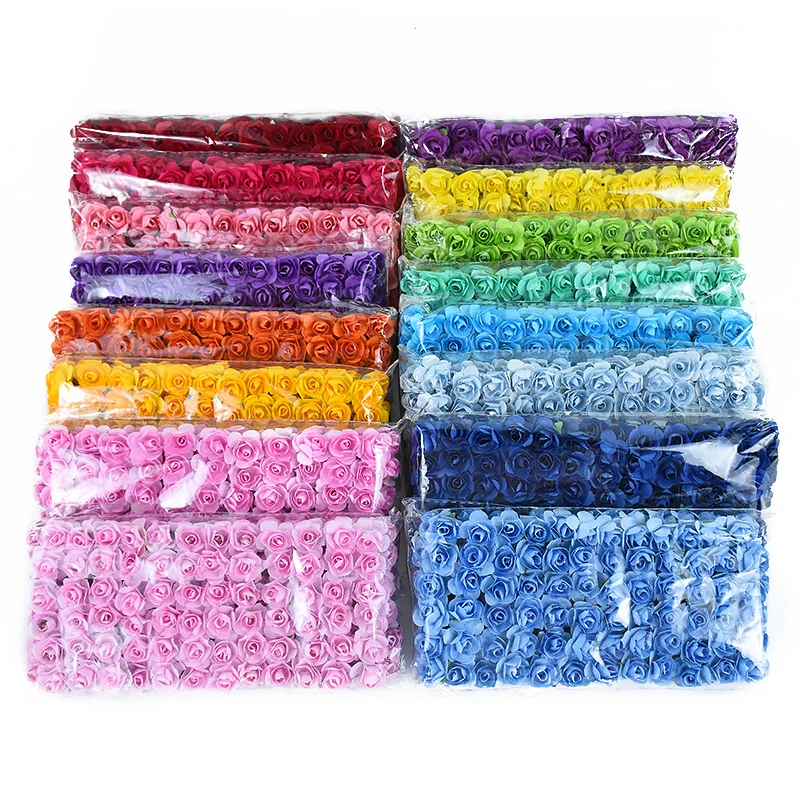 Бумажные розы 2 см 144/288 шт