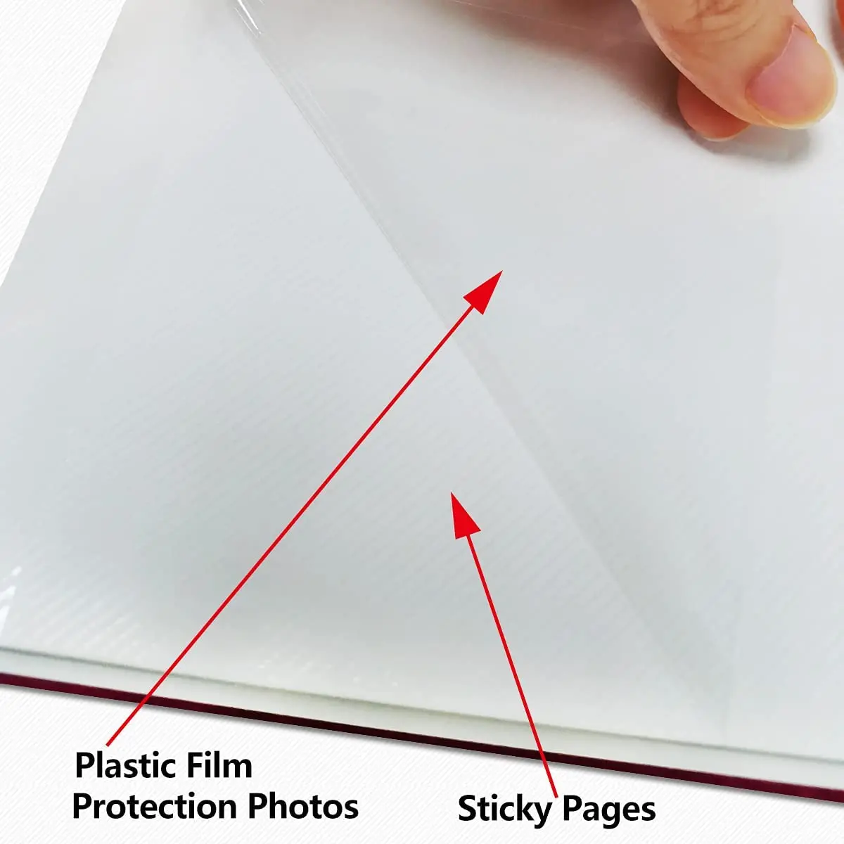 Старший самоклеящийся фотоальбом с магнитной сборкой DIY Юбилейная книга воспоминаний для младенца, свадьбы, семейных альбомов держится на месте.